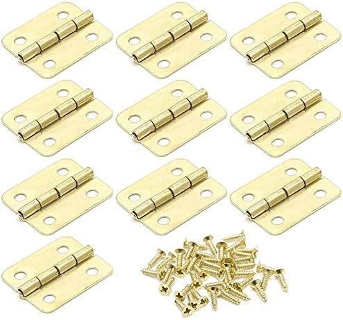 50pcs Kuhinjski ormarići šarke za vrata Priključci za namještaj 4 rupe zlatne šarke za ladice za nakit kutije za namještaj 18x16mm