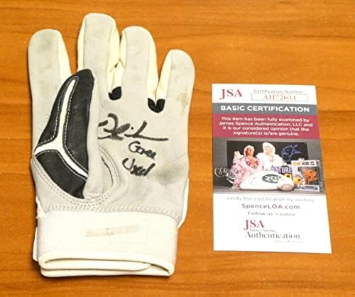 Nick Swisher potpisao igra koristi Batting Glove sa JSA COA-MLB igra koristi rukavice