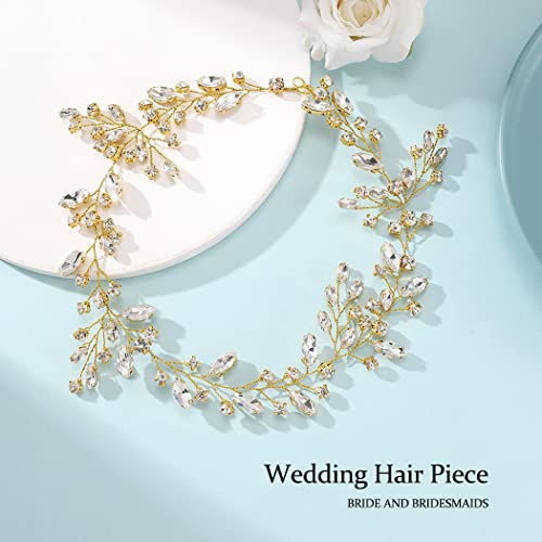 JAKAWIN Bride Crystal Wedding Hair Vine Silver Bridal hair Piece Rhinestone Hair Accessories za žene i djevojke HV113