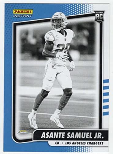 Asante Samuel JR RC 2021 Panini Instant Crno-bijela / 2728 Rookie BW-37 punjači NFL