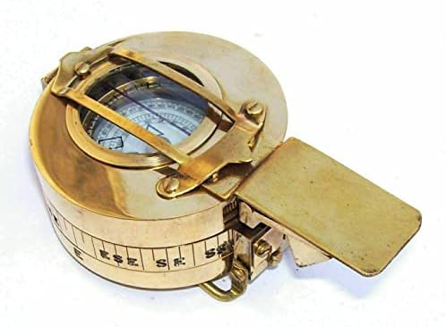 Kompas prizmatični inženjering vojni mesing vintage nautički poklon antique stil ručno rađeni poklon antikni mesingani džepni kompasi