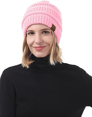 Američki trendovi Zimski kape za žene 4 paket Beanie kape kape pletene Chunky Slouchy Beanie Hats