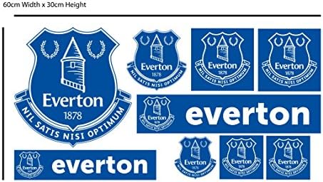 Službeni nogometni klub Everton - Crest + toffees zidna naljepnica Set naljepnica vinilni poster za ispis mural