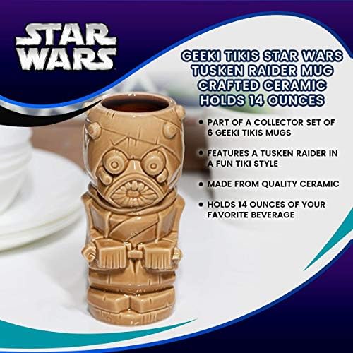 Geeki Tikis Star Wars Tusken Raider Šolja | Zvanična Star Wars Kolekcionarska Keramička Čaša U Stilu Tiki / Drži 14 Unci
