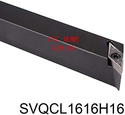 FINCOS SVQCR1616H16 / SVQCL1616H16, 16 * 16mm metalni tokarski alati za sečenje CNC mašina okretanje spoljnog držača alata S-Type Svqcr -: bez umetka, prečnik drške: SVQCL1616H16 lijevo)