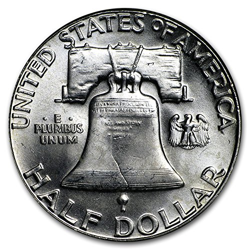 1962 P BU - Franklin Srebrni pola dolara 1/2 sjajan neokrenut američki metvica