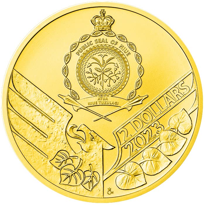 2023 DE Moderna prigodna Powercoin Češka zastava LION 1 OZ srebrni novčić 2 $ Niue 2023 Dokaz