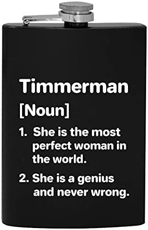 Timmerman definicija najsavršenija žena - 8oz Hip boca za piće alkohola