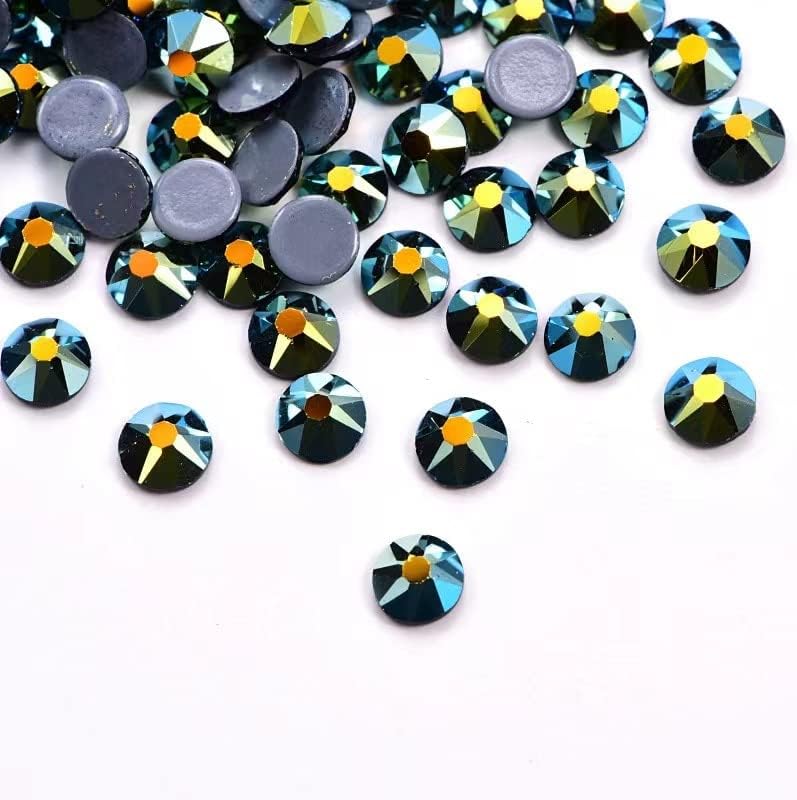 2088 HotFix kristalni Rhinestones za haljinu 16 faseta staklo Flatback Nail Art labavi kamen okrugli oblik dekoracije za nokte -)