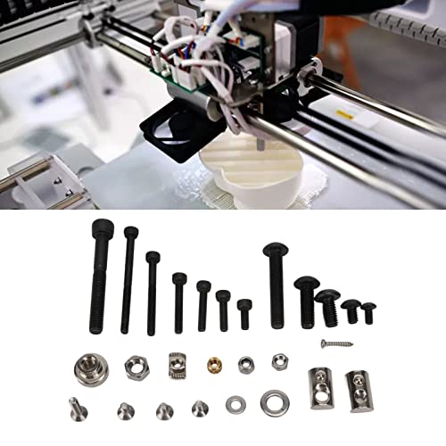Set asortimana za vijak, visoki Tvrdoća 3D štampač rezervni dijelovi izdržljive standardne veličine za instalaciju stroja