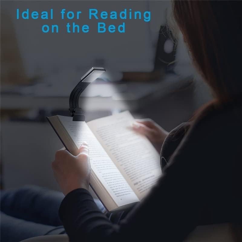 Lysldh Prijenosni LED čitaj knjigu knjiga s odvojivim fleksibilnim klipkom USB punjivom svjetiljkom za čitanje za Kindle eBook