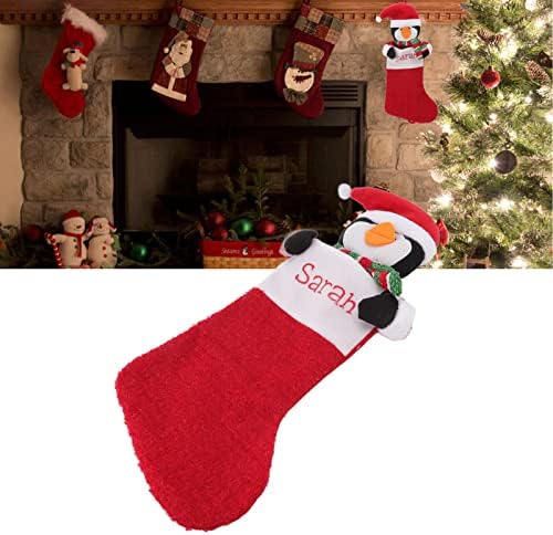 FtVogue Božićna čarapa za poklon torba Viseći ukras za kućne dekoracije Xmas Tree Holiday, čestitke / potrepštine za zabave