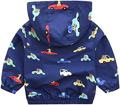 Toddler Baby Boys Girls Slatke Print Vodootporne jakne crtani zatvarač u gornjem dijelu dinosaura jakna s dugim rukavima