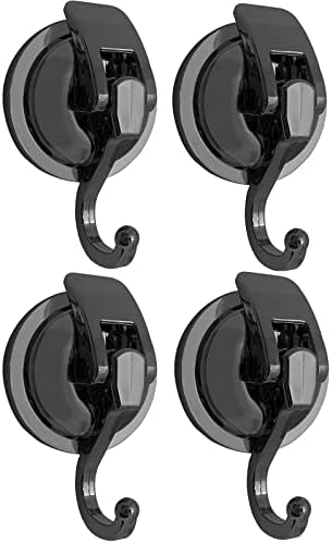 APHGTB GUNMETAL vakuumski usisni kuke za usisavanje 6-pakoa za višekratnu ručnike Kuke za tuš kabine Vratne vešalice za vješanje jakih zidnih kuka