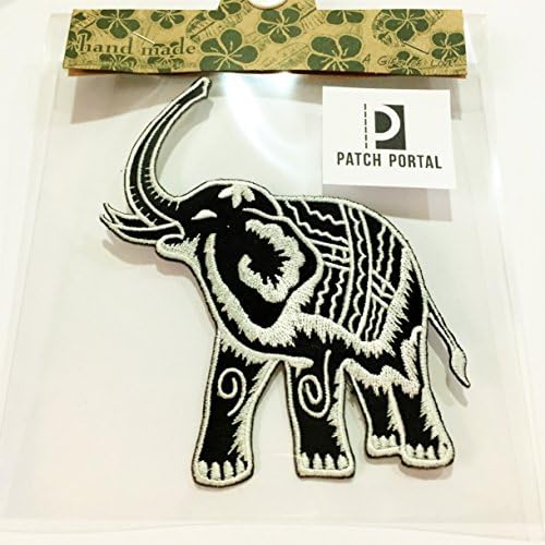 Patch portal Thai Elephant logo 5 inčni vintage siam životinjski Tajland i vez
