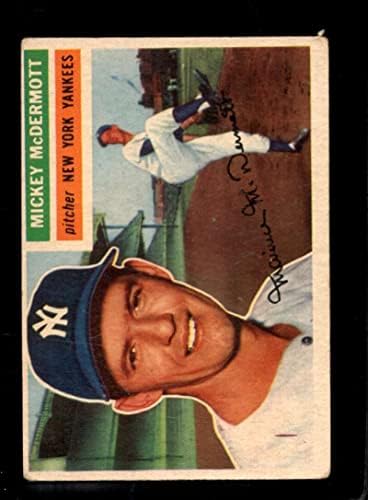 1956 TOPPS # 340 Mickey McDermott Vg Yankees
