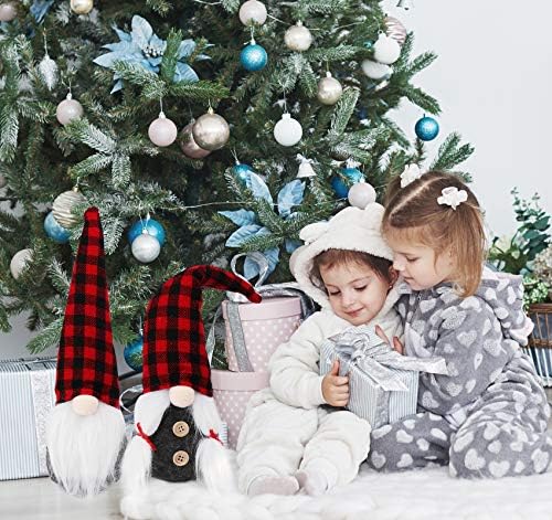 Apsorfine BOŽIĆ GNOME PLUSH Švedski Gnomi Handmade Tomte Gnomes 12 '' Xmas ukrasi za stol Scandinavian Santa Elf za božićni odmor Početna Poklon poklon, PLAJ