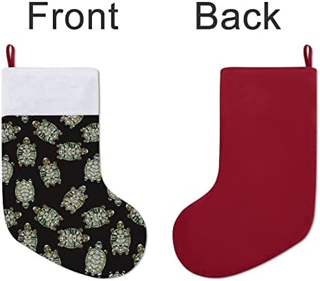 Ocean Sea Turtle Božićni čarapa Viseći čarape Ispis Xmas Tree Kamin Dekoracije