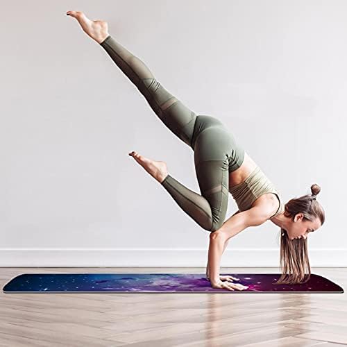 Debela neklizajuća Vježba & amp; fitnes 1/4 prostirka za jogu sa printom Galaxy Unicorn za Yoga Pilates & amp; Vježba fitnesa na podu