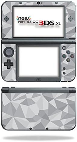 MightySkins koža kompatibilna sa Nintendo 3DS XL-Grey Polygon / zaštitni, izdržljivi i jedinstveni poklopac za omotavanje vinilnih