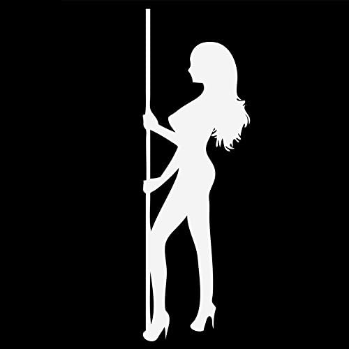 Seksi striptizerna djevojka silhoueta 6 vinil naljepnica naljepnica