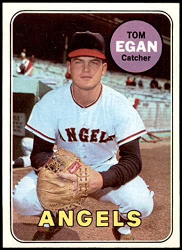 1969 TOPPS # 407 Tom Egan Los Angeles Angels Ex / Mt Angels