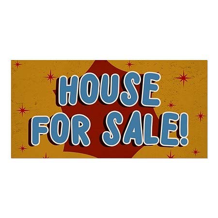 CGsignLab | Kuća na prodaju -Nostalgia Burst Prozor Cling | 24 x12