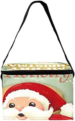 GUEROTKR torba za ručak za muškarce, izolovana kutija za ručak, kutija za ručak za odrasle,uzorak božićnog Djeda Mraza