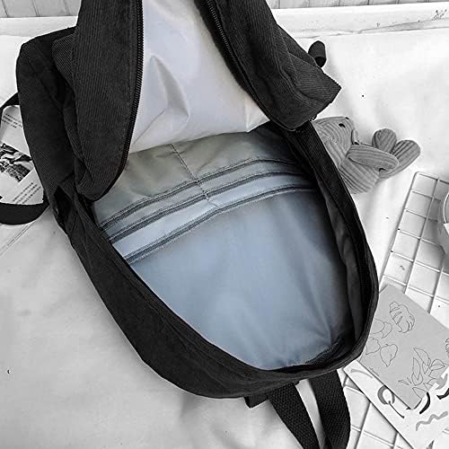 Hyuyikuwol backpack, putnički casual rucksack daypack kapacitet rezervirajte torbu za laptop torba za žene muškarci, crna