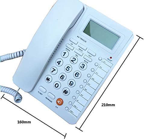 Telefon, ID pozivatelja Kancelarijski fiksni fiksni list, bez baterije Višebojna opcionalna