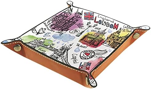 Engleska London Travel Desktop Play za organizator, Vanity Tray, Organizator skladišta, Traka za komore, Catchnall ladica za promjenu