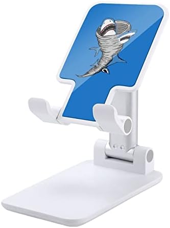 Shark Tornado Cijelijski telefon stoje za stol sklopivi držač telefona visina Podesivi čvrst postolje bijeli stil
