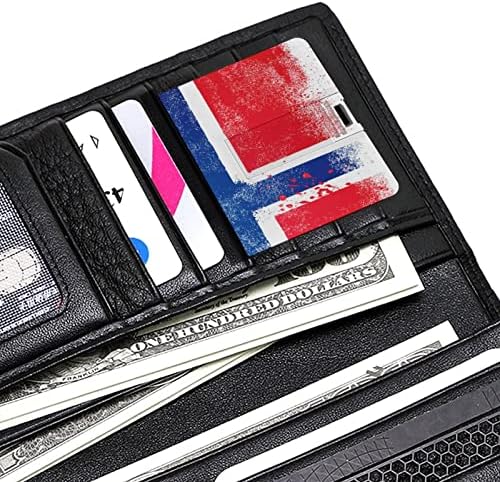 Nevolje zastava Norveška kreditna kartica USB Flash Diskovi Personalizirani memorijski štap Key Corporate pokloni i promotivni pokloni 32g