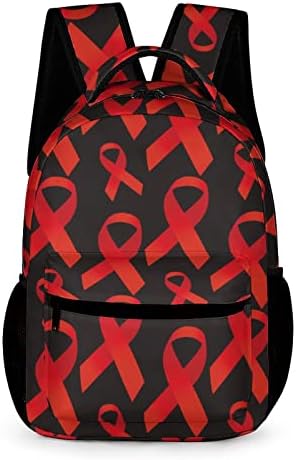 AIDS Svjesnost Rad vrpca za laptop ruksake Slatka putna torba Ležerne prilike za rame Dan za muškarce Žene