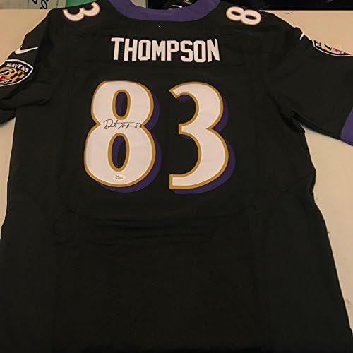 Deonte Thompson potpisao je autentični Nike na terenu Baltimore Ravens Jersey JSA COA - autogramirani NFL dresovi