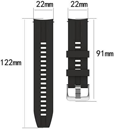 Davno 22mm zamjenski zapet za ručni trake za Huawei Gledajte GT 2 42 / 46mm Smartwatch remen za Samsung Galaxy Watch 3 45mm Sport