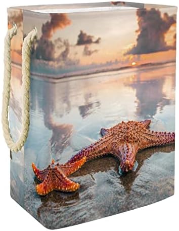 Korpa za veš Starfish plaža uzorak sklopive korpe za veš firma kanta za pranje Odjeća skladište organizacija za kupatilo spavaća soba spavaonica