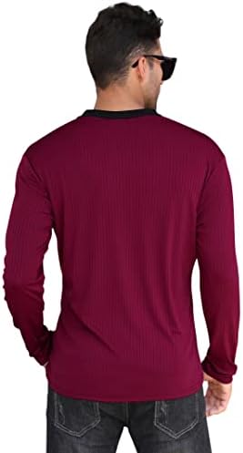 EliteSpirit muške polo majice s dugim rukavima Slim Fit Business Casual Golf majica stilski tanka košulja
