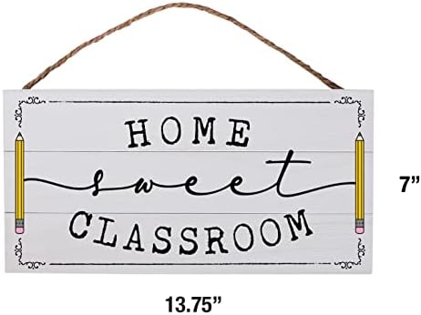 Učitelj Drveni potpis Početna Slatka učionica 13,75 X 7 Rustikalni dekor planske karte