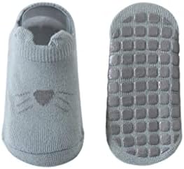 Adeimoo Baby Girls Neklizajuće čarape Toddler Češljane pamučne čarape Baby Nowborn crtane čarape protiv klizanja čarape za posade za novorođenčad