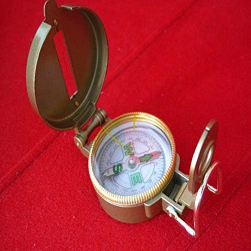 GPPZM Zlatni spiralni kompas prijenosni kompas, vanjski navigacijski alati za kompas za orijentaciju i planinarenje preživljavanjem