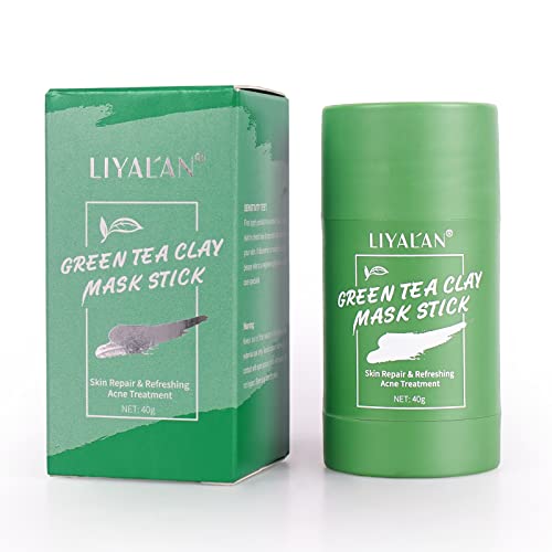 Liyalan 2 pakovanja maska od zelenog čaja Stick Deep Cleanse sredstvo za uklanjanje mitesera maska za posvjetljivanje lica Pore Cleansing