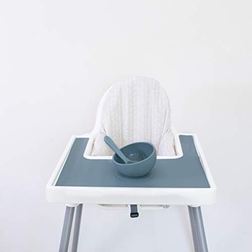Mango Co. Visoka stolica Placemat za antilop Baby High Chair-BPA besplatno, može se prati u mašini za suđe, silikonski podmetači -