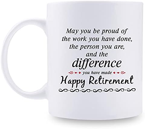 Happy Retirement pokloni za žene muškarci-jedinstveni penzionisani pokloni Ideal, odlazak poklon za Coworker, 11 Oz Retirement šolja