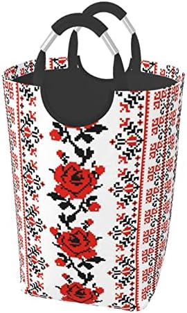 Ukrajinski Vezni Stil Ruže Prljave Odeće, Sklopiv, Sa Ručkom, Pogodan Za Kućni Ormar U Kupatilu