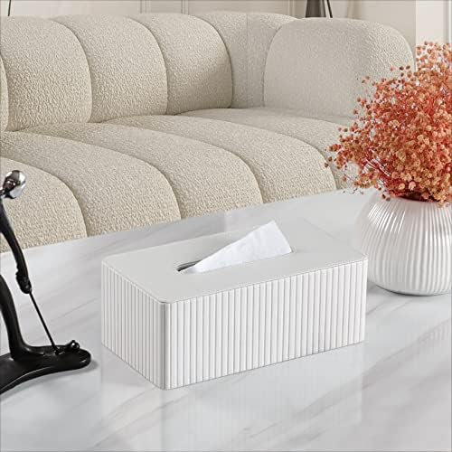 Meibooch tkiva kutija pokriva elegantna PU kožna pravokutna kutija sa magnetskim donjim poklopcem za kupaonicu spavaću sobu ili ured