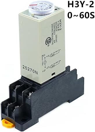 UNCASO H3Y-2 0-60S snaga na vremenski kašnjenje relej Timer DPDT 8Pins Napon: 220V 110V 24V 12V