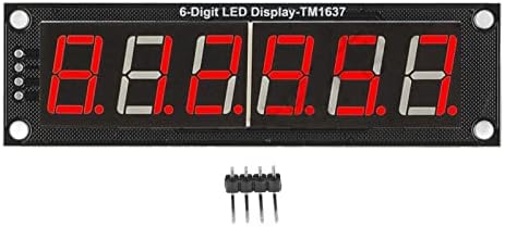 Jeanoko LED displej Pribor, Digitalni Modul za prikaz cijevi 6 cifra 7 Segment široka primjena TM1637 Drive Chip Red jednostavna instalacija