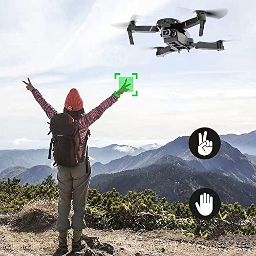 QIYHBVR Drone za djecu / odrasle sa 8K HD FPV Dual kamera, Mini RC bespilotne letjelice sa 3D Flips / visina čekanje / gest Selfie / optički protok pozicioniranje, 8000 metara daljinsko upravljanje udaljenost