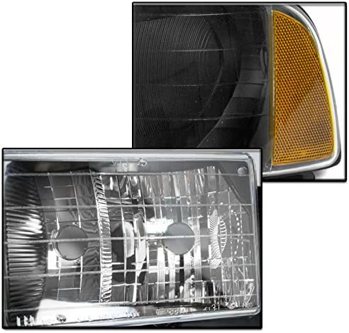 ZMAUTOPARTS za Dodge Ram 1500 Sport Crystal style farove sa ugaonim lampama Crna